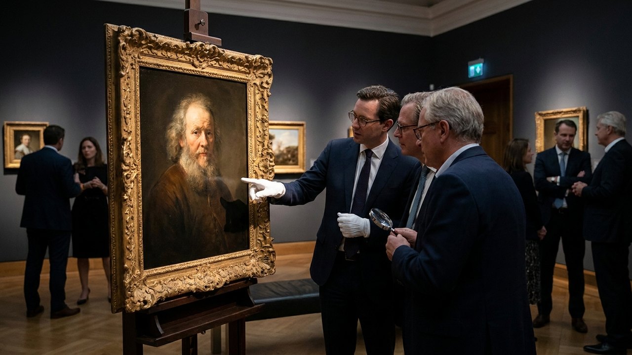 Pintura de Rembrandt que teria sido alterada para remover turbante da cabeça do homem vai a leilão