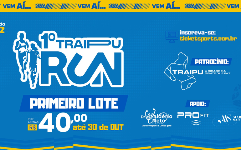 Com apoio da Prefeitura, Traipu sedia 1º Traipu Running em dezembro