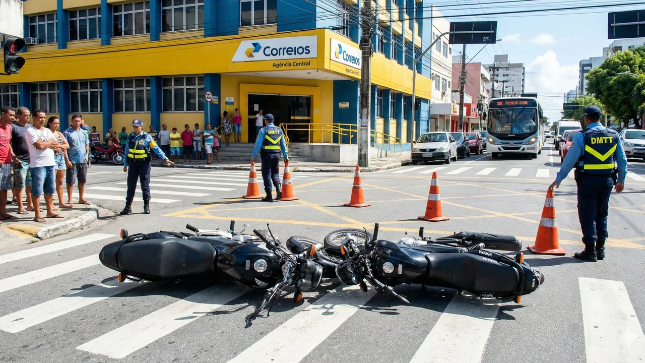 Motociclista embriagado fura sinal vermelho, atinge gestante e acaba preso no Tabuleiro