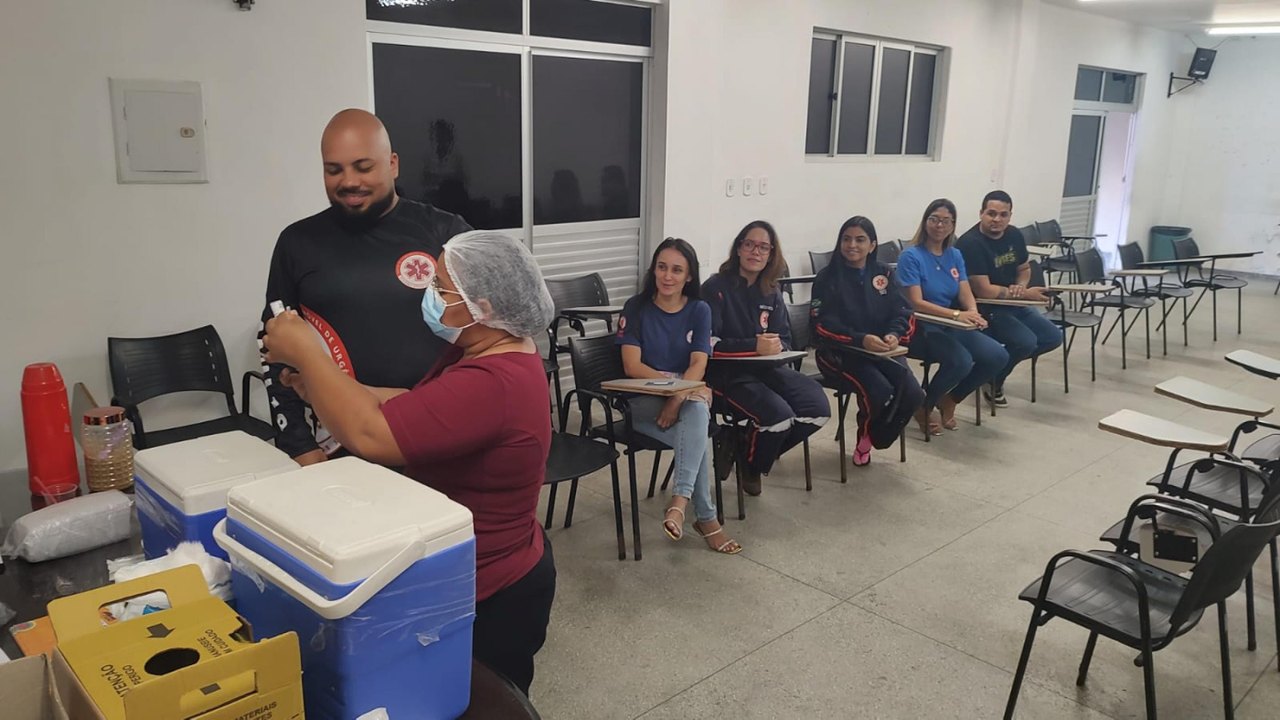 Vacinação dos servidores do Samu reforça prevenção e segurança no atendimento à população