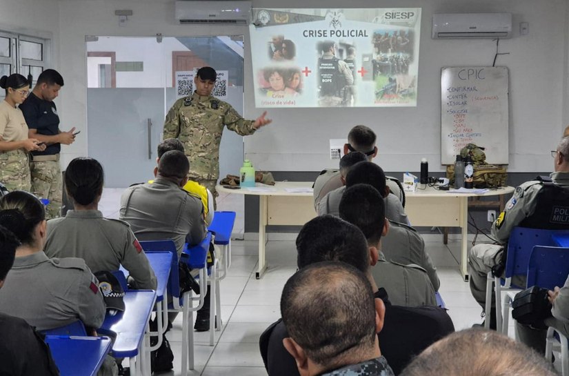 Policiais e guardas municipais concluem oficinas práticas do Curso de 1ª Intervenção em Crises da SSP