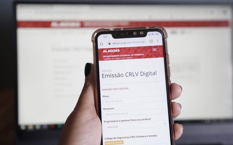 CRLV- e pode ser impresso no site do Detran/AL