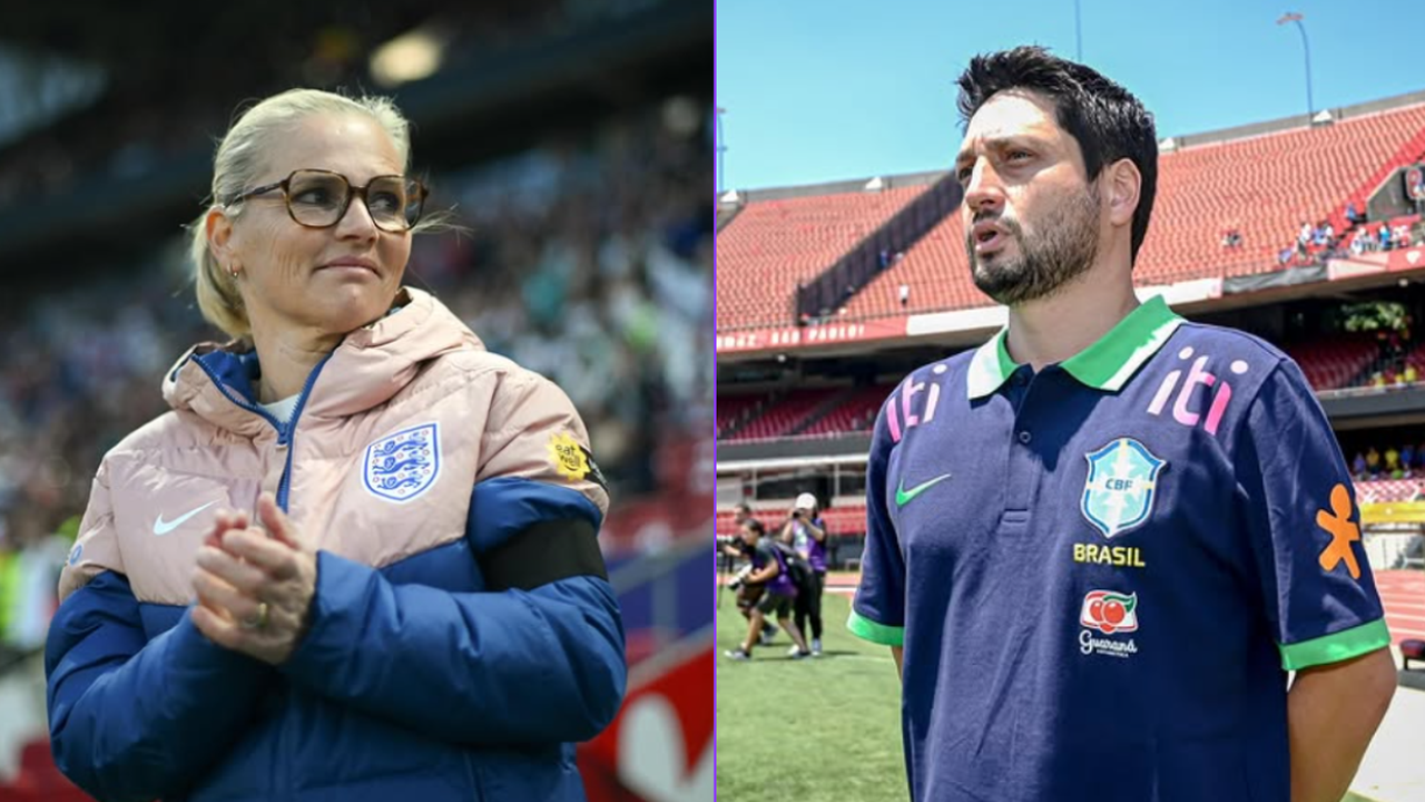 Sarina Wiegman e Arthur Elias comandam reencontro entre Brasil e Inglaterra, atuais campeãs continentais