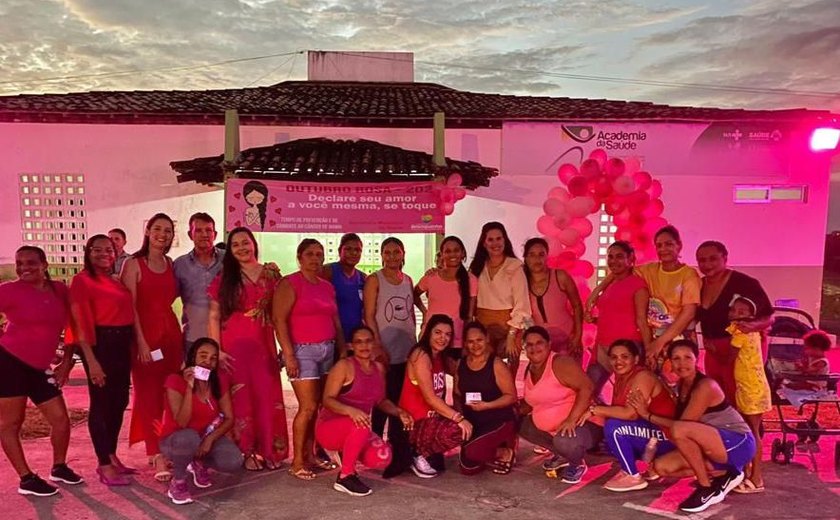 Outubro Rosa: Branquinha realiza ações nas unidades de saúde