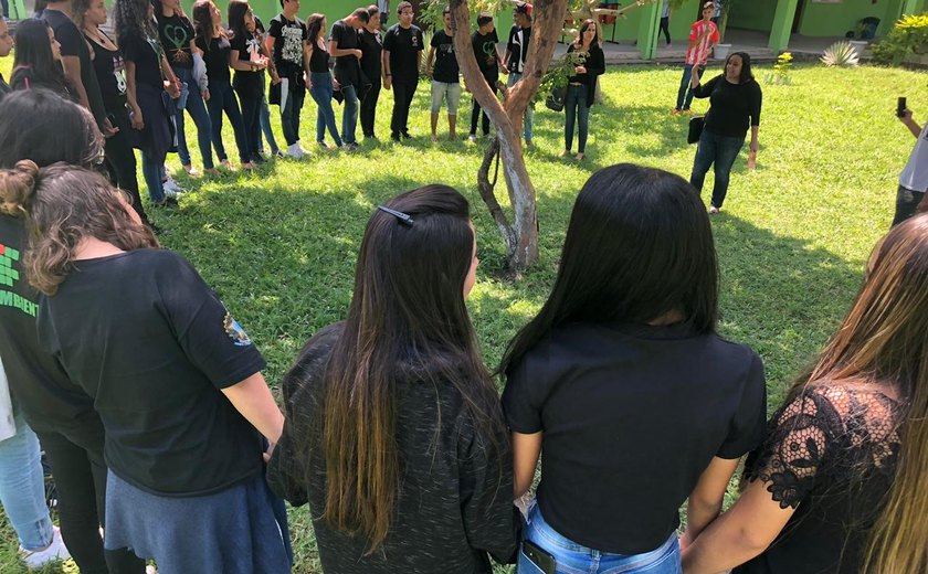 Estudantes do Campus Marechal se unem em ato pela Amazônia