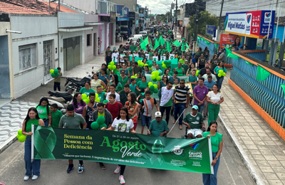 Campanha Agosto Verde: Campo Alegre realiza caminhadas em alusão a X edição do mês das pessoas com deficiência