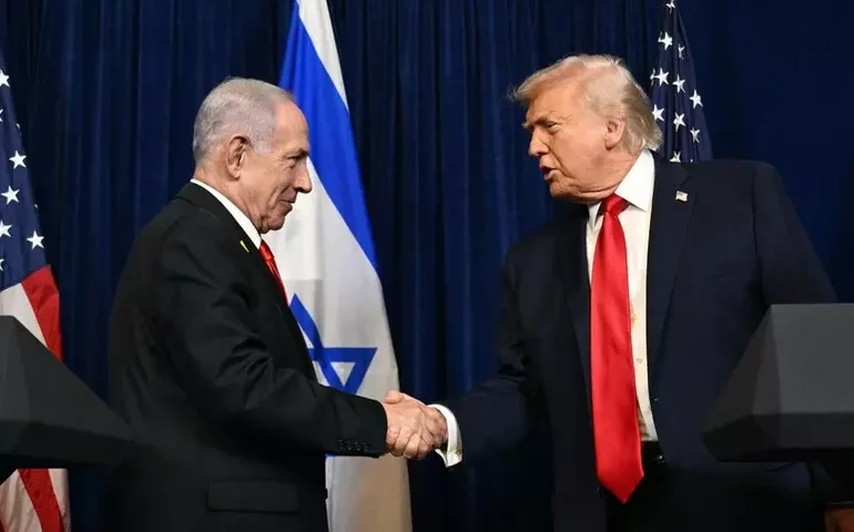 Trump e Netanyahu discutem Gaza e negociações com Irã