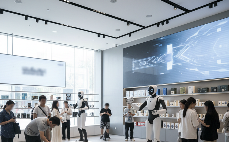 Robôs deixam a ficção científica e chegam às lojas da China