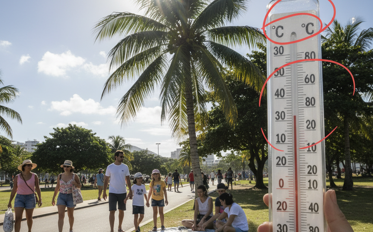 Termômetros devem chegar a 36ºC no Natal; veja previsão para o fim de semana