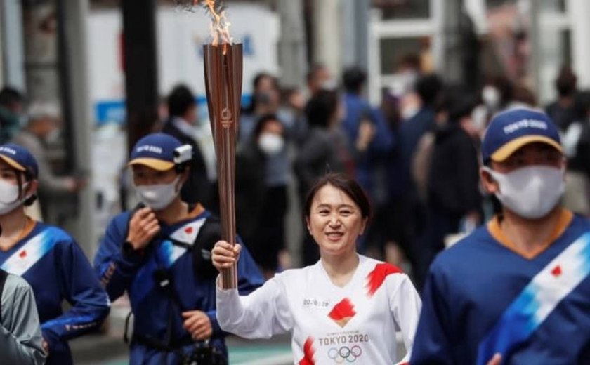 Japão confirma o primeiro caso de covid-19 no revezamento da tocha olímpica