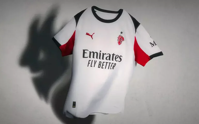 Milan lança uniforme reserva com presença do 'Diavoletto'