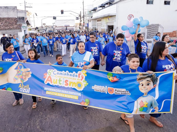 VI Caminhada pela Conscientização do Autismo é promovida pela Prefeitura de Palmeira