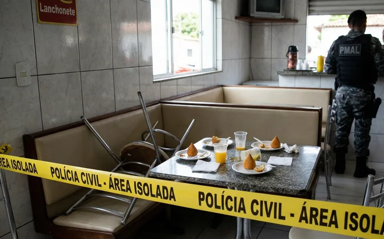 Terror na Jatiúca: mulher é esfaqueada pelo ex em lanchonete e salva por clientes; agressão foi gravada