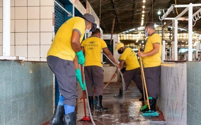 Mercado e feira do Benedito Bentes recebem o primeiro mutirão de limpeza do ano