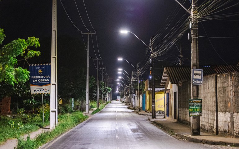 Residenciais da parte alta recebem iluminação em LED