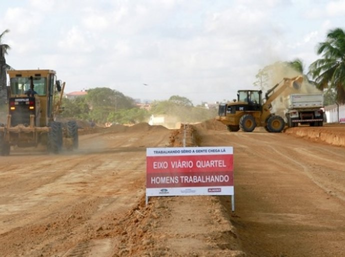 Obras dos Eixos Cepa e Quartel seguem avançando na capital