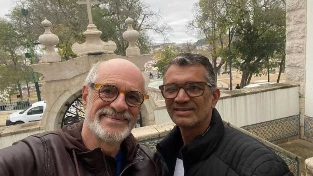 Marcos Caruso surge de aliança, mas nega casamento com auxiliar de enfermagem