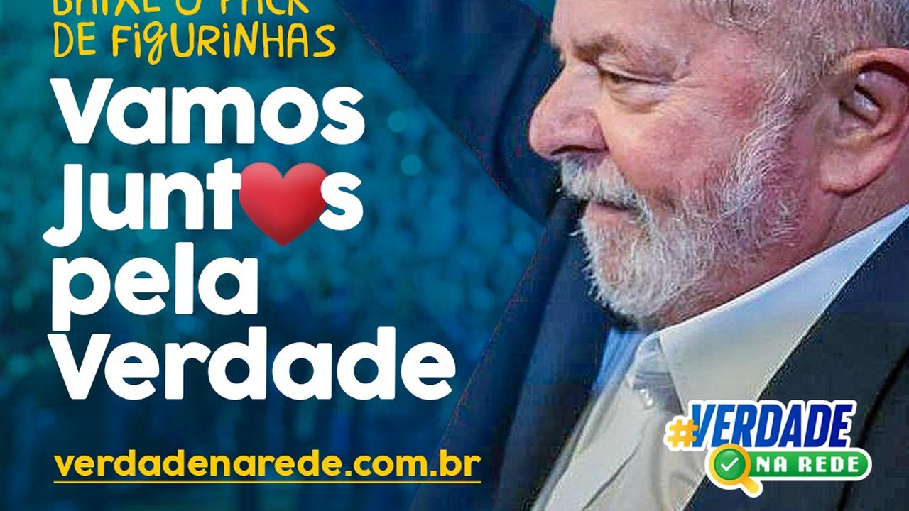 Figurinhas Vamos junt❤️s pela Verdade: baixe o pacote e combata fake news