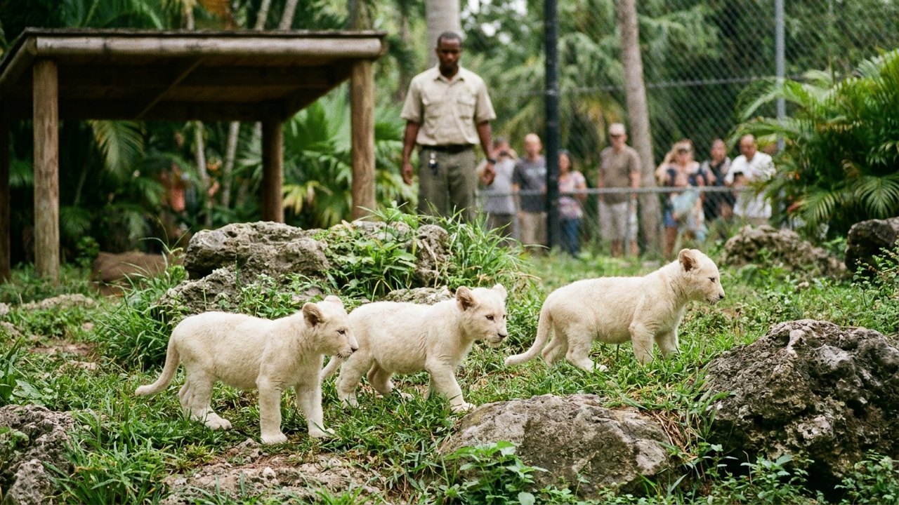 Filhotes de leão-branco encantam visitantes em estreia no zoológico da Venezuela
