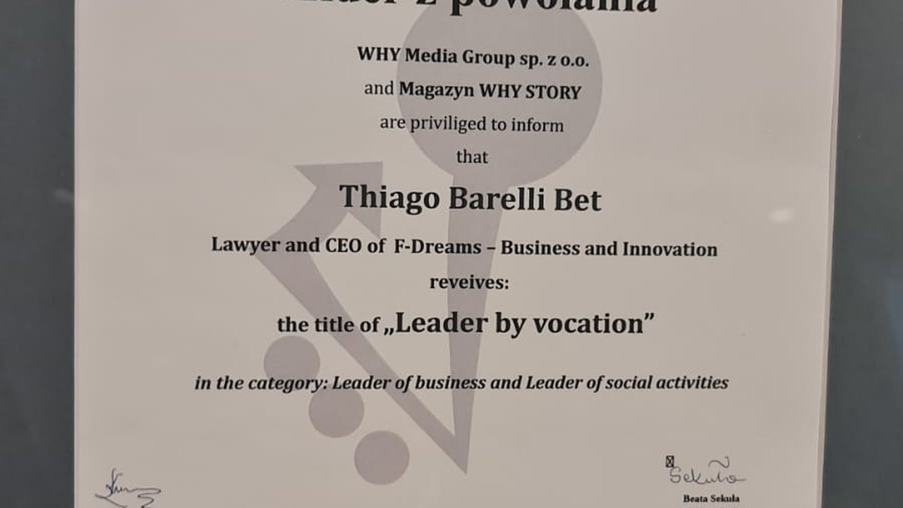 Advogado Brasileiro recebe premiação “Leader By Vocation”