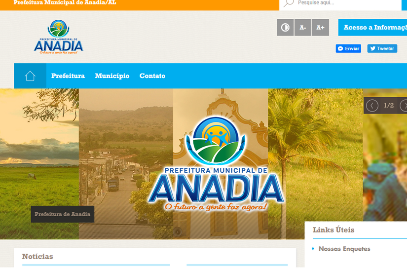 Prefeitura de Anadia lança site oficial
