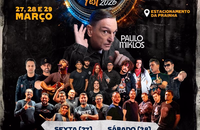 Ex-Titãs Paulo Miklos é atração do 14º Penedo Moto Fest