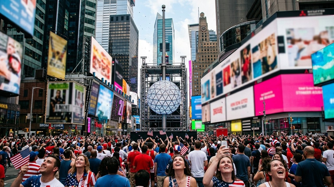 Por que a 'Bola da Times Square' vai descer em 4 de julho de 2026, além do Ano-Novo