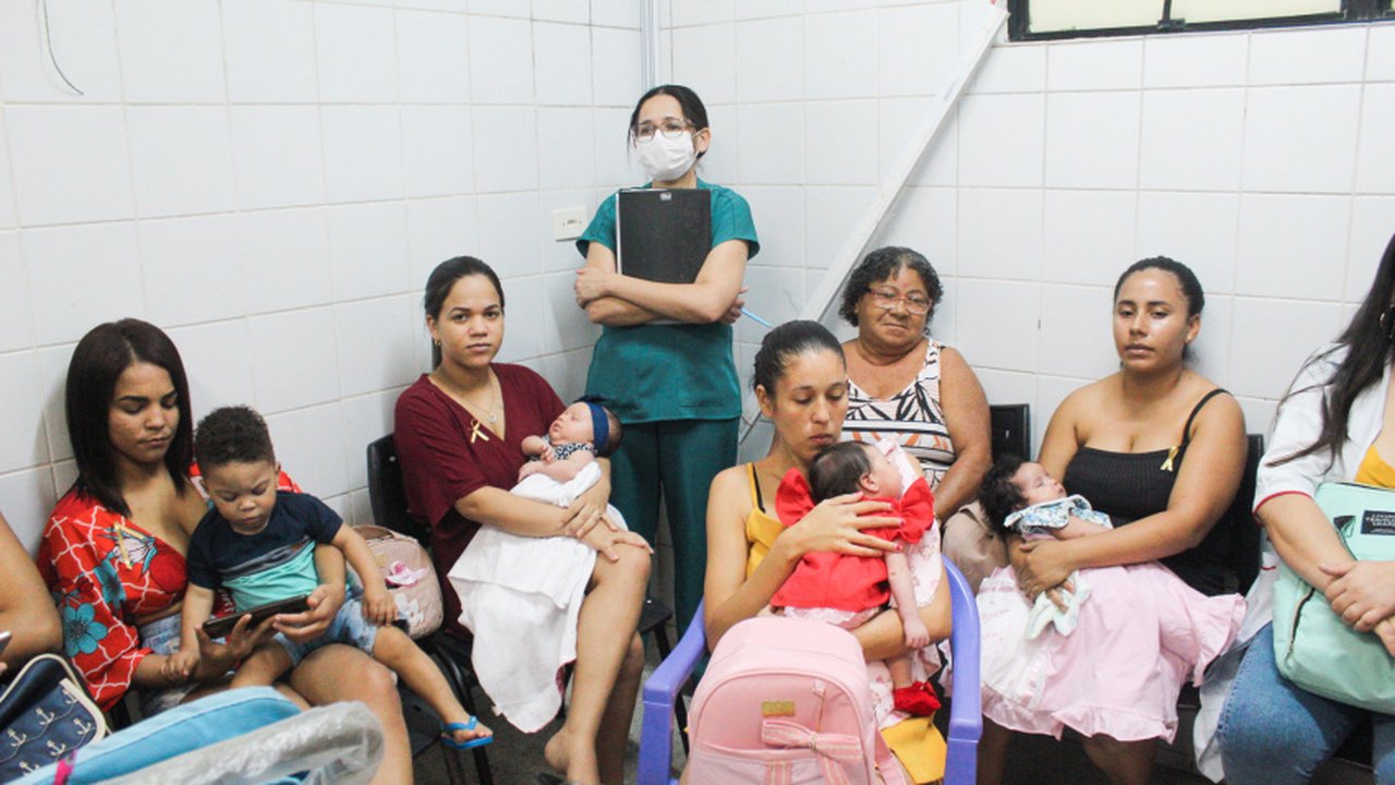 URS Hamilton Falcão promove ação alusiva ao Agosto Dourado e mobiliza mães a doarem leite materno