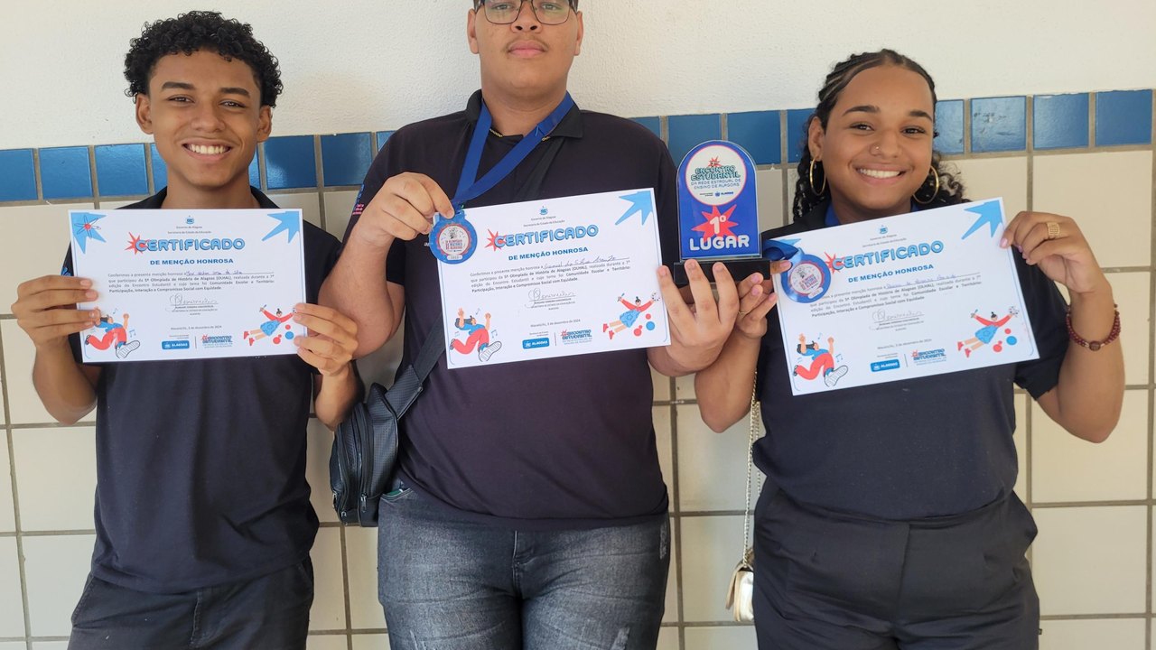 Escola estadual de União dos Palmares vence 5ª edição da Olimpíada de História de Alagoas