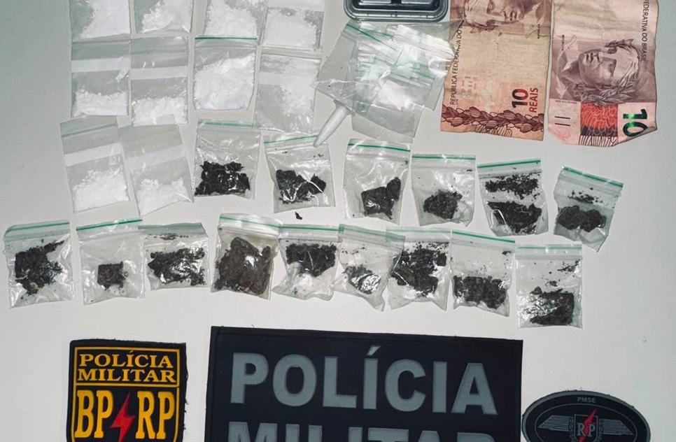 Apreensão de drogas  / Foto: PMSE