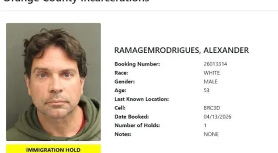 Alexandre Ramagem preso pelo ICE. Fonte: Internet