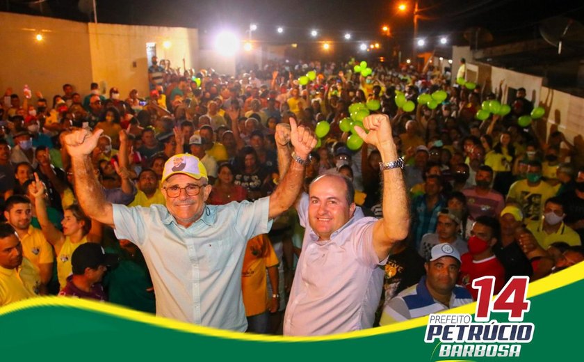 Igaci: No Loteamento Lourenço Ferreira moradores abraçam candidaturas de Petrúcio Barbosa e Alberes Candido