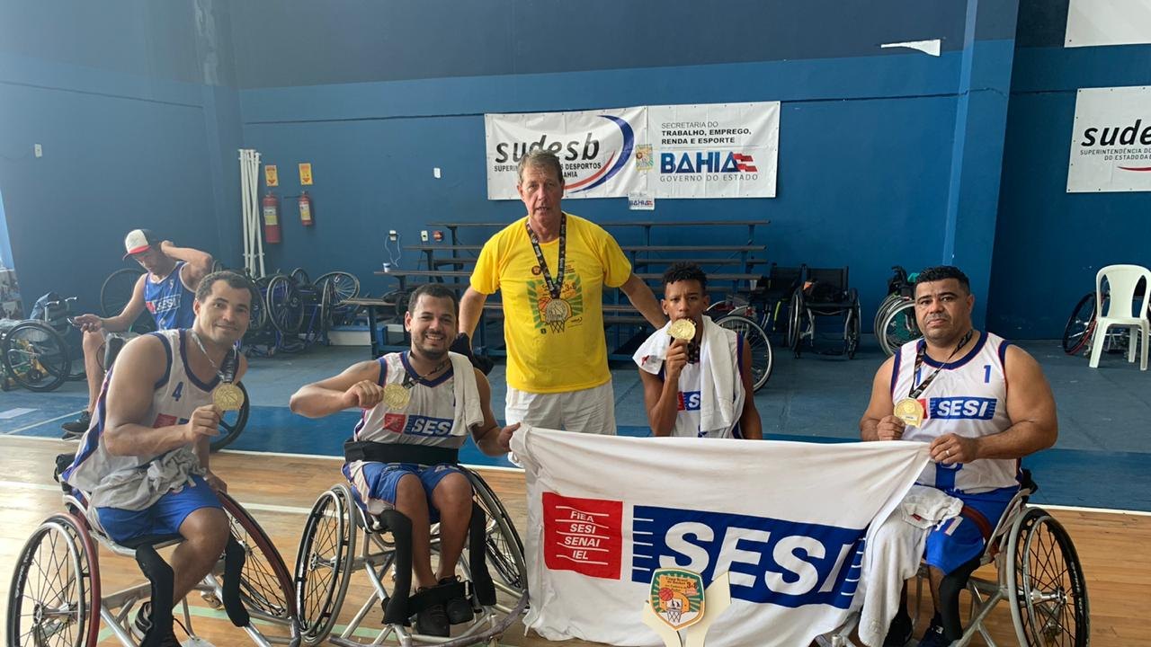 Basquete em cadeira de rodas do Sesi/AL ganha título nacional