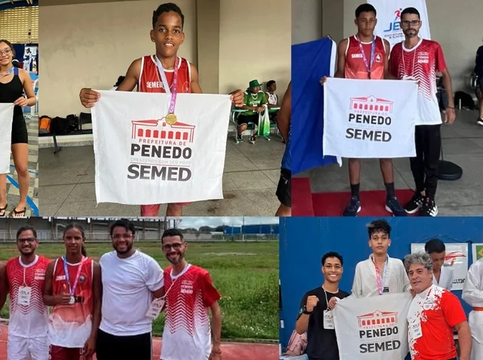 Atletas de escolas da Prefeitura de Penedo conquistam medalhas no JEAL 2025