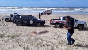 corpo encontrado na praia