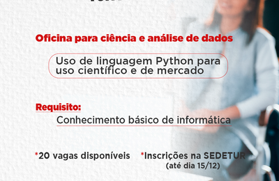OxeTech Itinerante chega a Penedo com oficina de linguagem Python para análise de dados