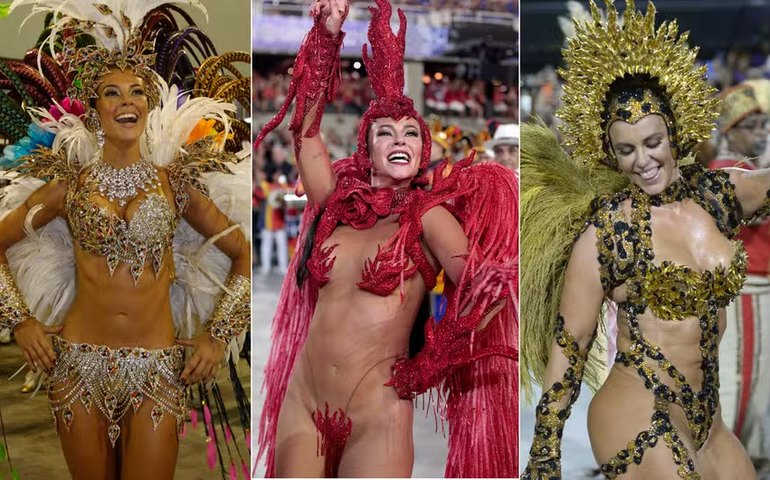 De gari a onça: Relembre as fantasias usadas por Paolla Oliveira na Grande Rio