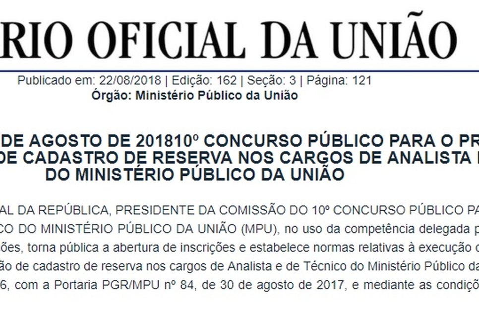 Concurso do MPU