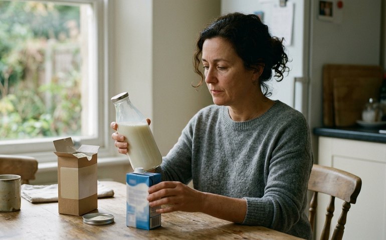 Leite em pó, garrafa ou caixinha: existe uma versão mais saudável? Nutricionista explica