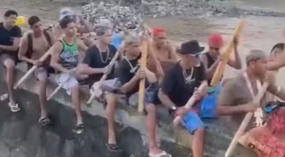Amigos criam versão pernambucana da 'remada viking' norueguesa / Foto: Reprodução