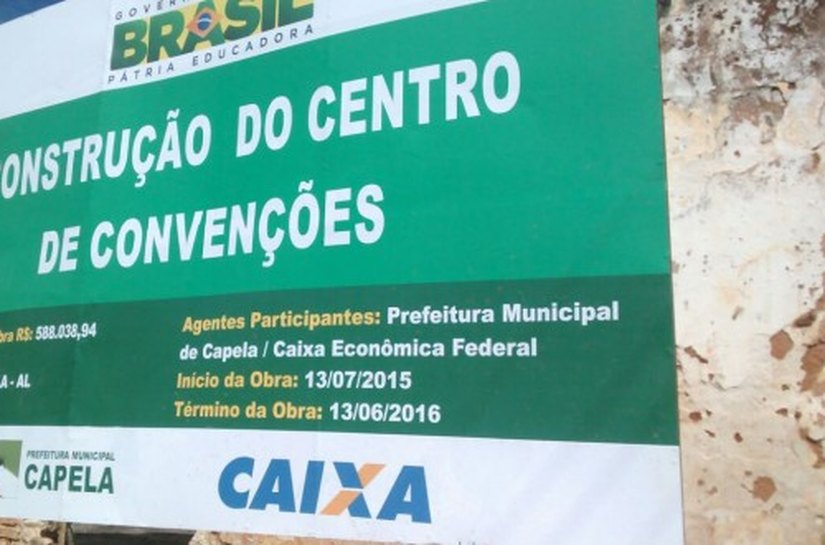 Prefeitura de Capela reinicia construção do Centro de Convenções Municipal