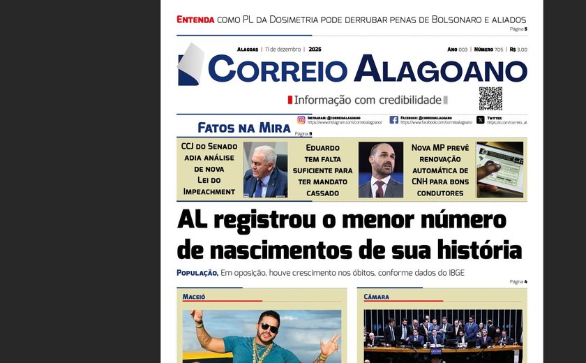 Alagoas registrou o menor número de nascimentos de sua história