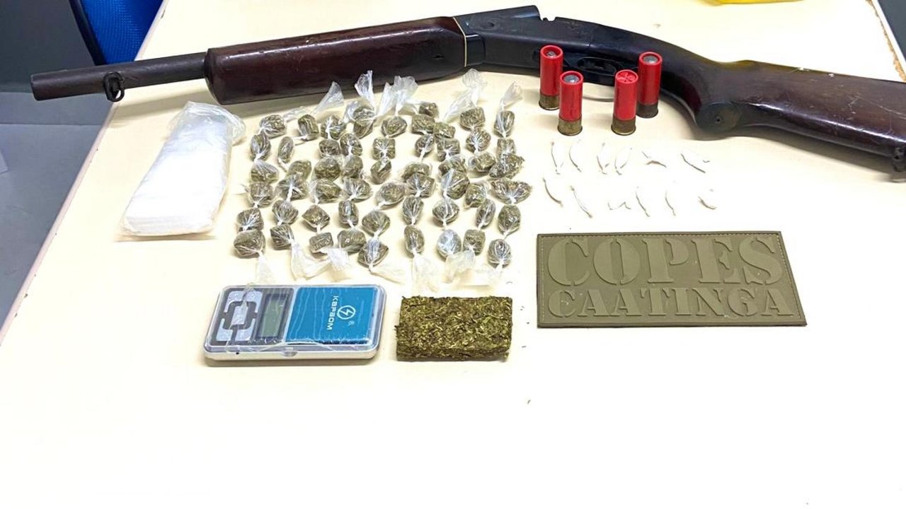 PM apreende 17 armas de fogo e quase 10 Kg drogas na última semana em Alagoas
