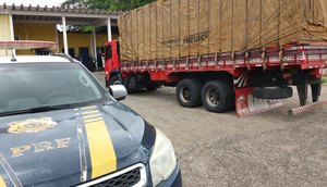 caminhão apreendido