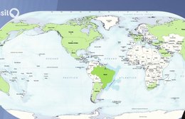 Brasil ocupa novo lugar no mapa-mundi