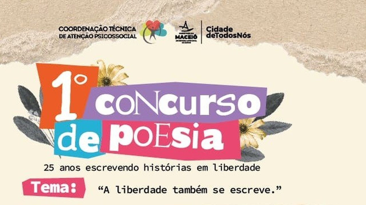 Saúde abre inscrições para 1º Concurso de Poesia em alusão ao Dia Nacional da Luta Antimanicomial