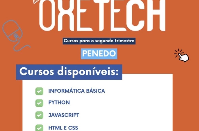 Cursos gratuitos de tecnologia do Oxetech abrem inscrições para novas turmas em Penedo