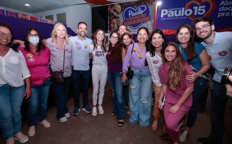 Paulo Dantas inaugura comitê Alagoas Daqui Pra Melhor e diz estar confiante na vitória