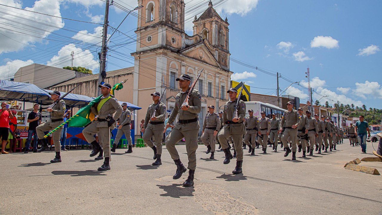 9ª Companhia de Polícia Militar Independente celebra 1º aniversário com solenidade e desfile militar