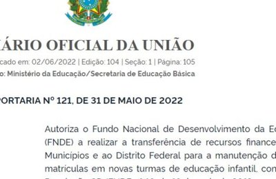 CNM faz alerta aos gestores sobre portaria que autoriza repasse para a educação infantil
